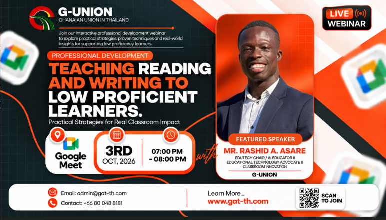 Professional Development Webinar on Teaching Reading and Writing to Low-Proficient Learners