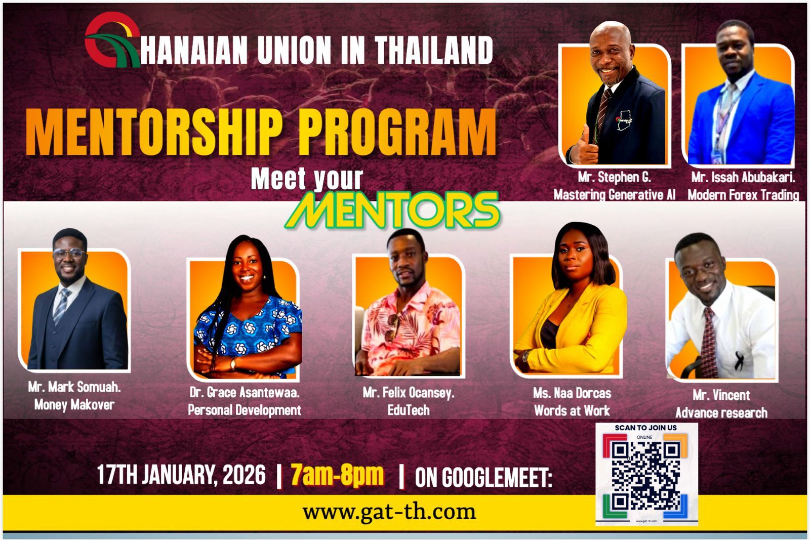 Ghanaian Union in Thailand Launches 2026 Mentorship Program to Empower Professionals and Students