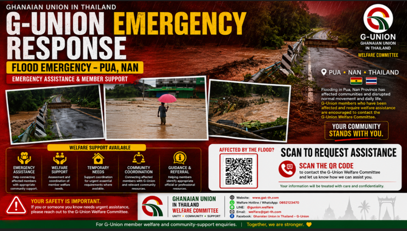 G-Union Activates Emergency Response as Flood Risk Threatens Communities in Pua, Nan Province.